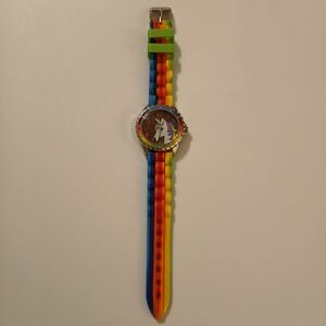 Accutime Kids Unicorn Dial Rainbow Analog Watch WN9019WM - Tarnished